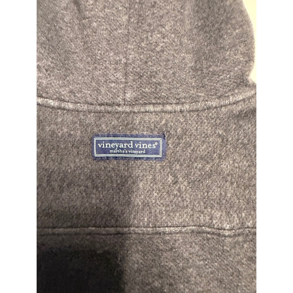 Vineyard Vines Mens Shep Fleece Hoodie Gray Small 1K002461 - Picture 10 of 10